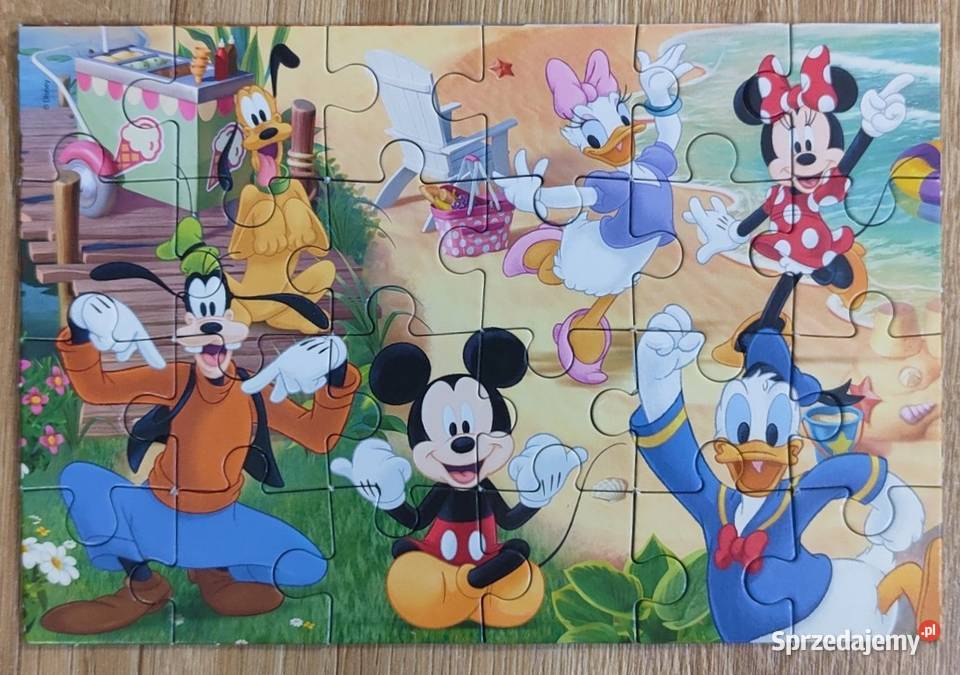 Puzzle Disney Jr Mickey Clementoni 24 elementy mazowieckie Warszawa sprzedam