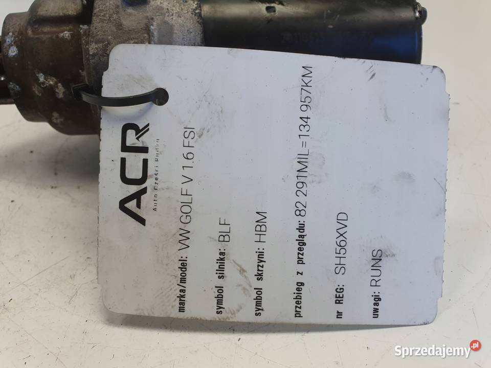 ROZRUSZNIK VW Golf V 16 FSI bosch 0001120406 osobowe lubelskie Chełm