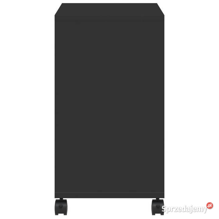 Stolik boczny na kółkach czarny 50x30x55 Warszawa