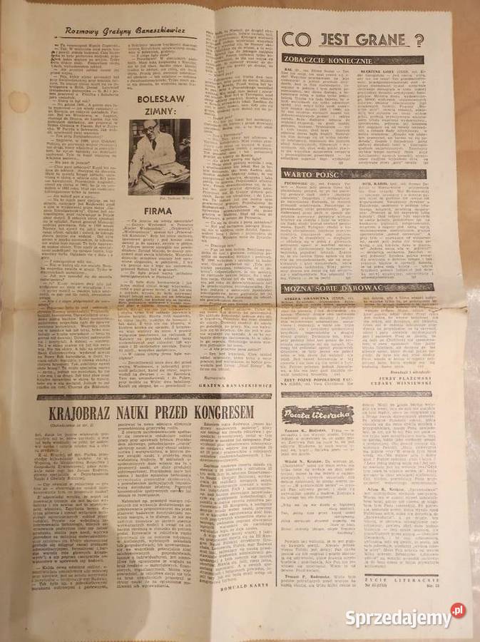 Życie Literackie 1985 45 1755 czasopismo tetro Kielce