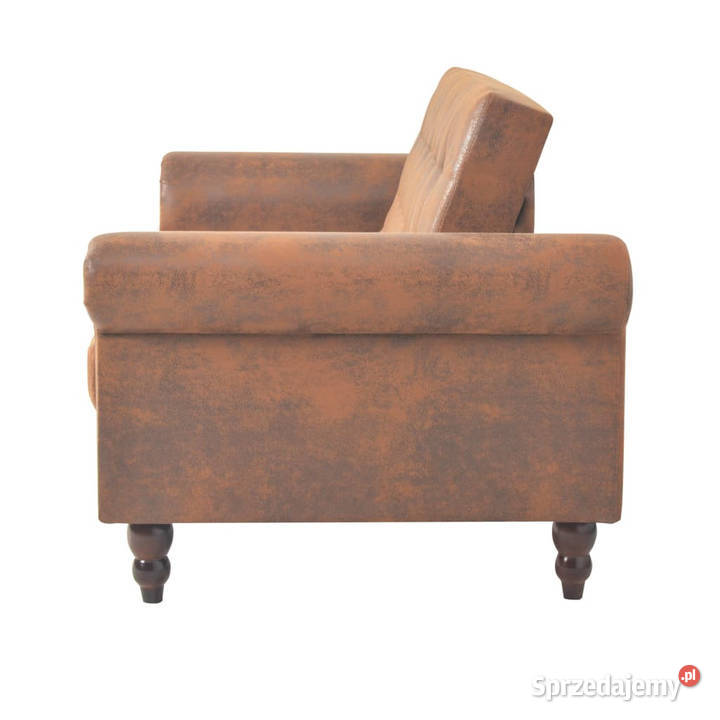 Rozkładana sofa 2os z podłokietnikami sztuczny Warszawa sprzedam