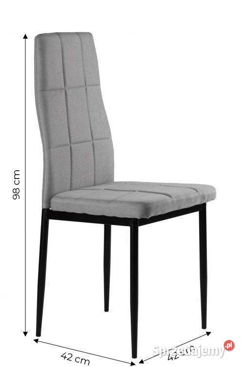 Zestaw 4 krzeseł tapicerowane pikowane do Bielsk Podlaski