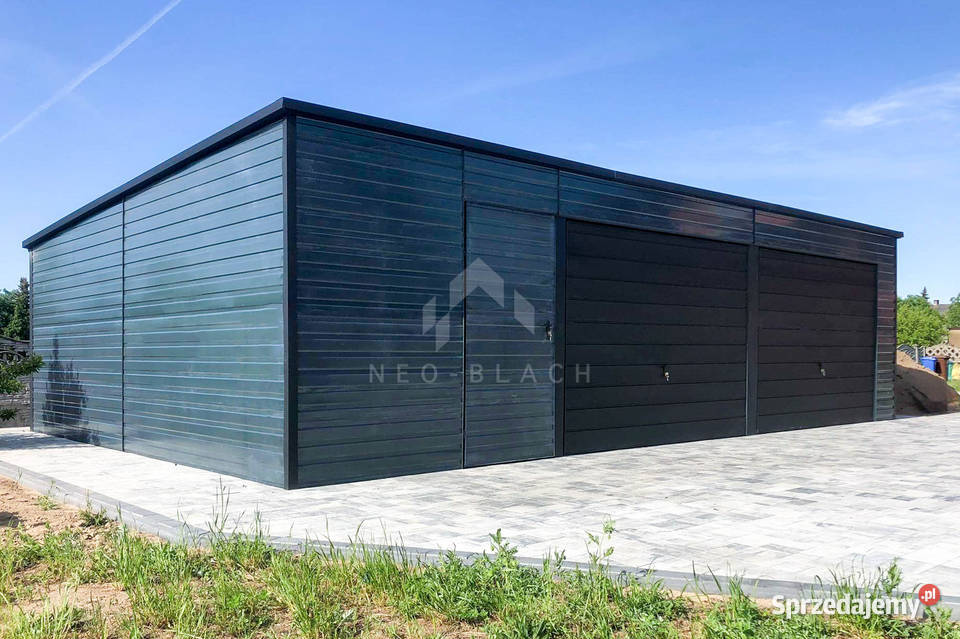 Garaz Blaszany 7x6m 2x Brama Uchylna Drzwi Rzeszów