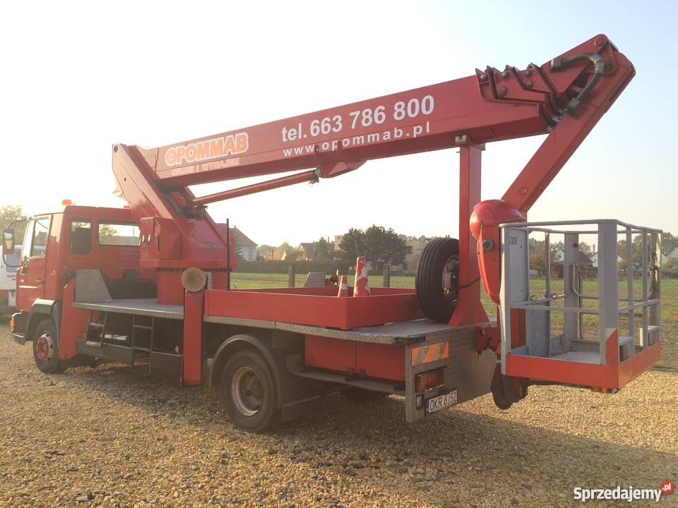 Podnośnik Koszowy MAN 8163 WUMAG WT 300 Zwyżka Rok produkcji 1998 Krapkowice