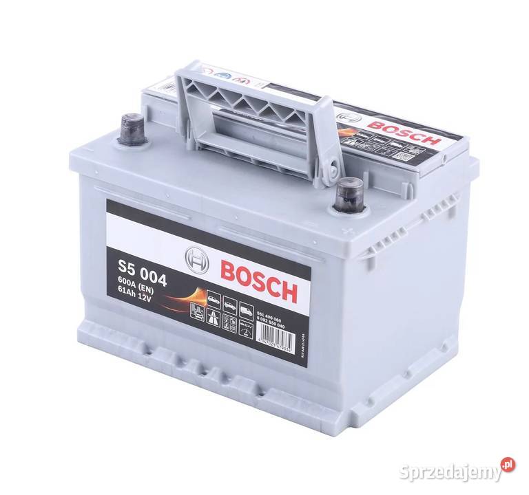 Akumulator Bosch 61Ah 600A EN S5004 PRAWY PLUS lubelskie