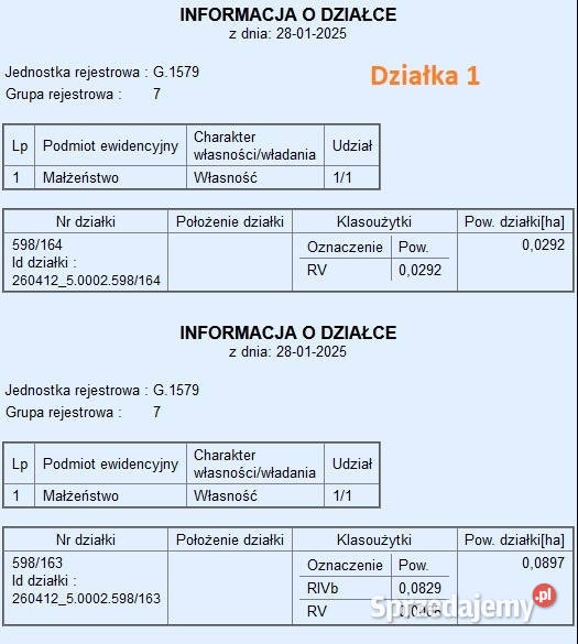 Działka w Bilczy uzbrojona 290m2 Bilcza