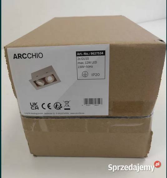 Arcchio Taneja oprawa wpuszczana 2pkt biała Owińska sprzedam