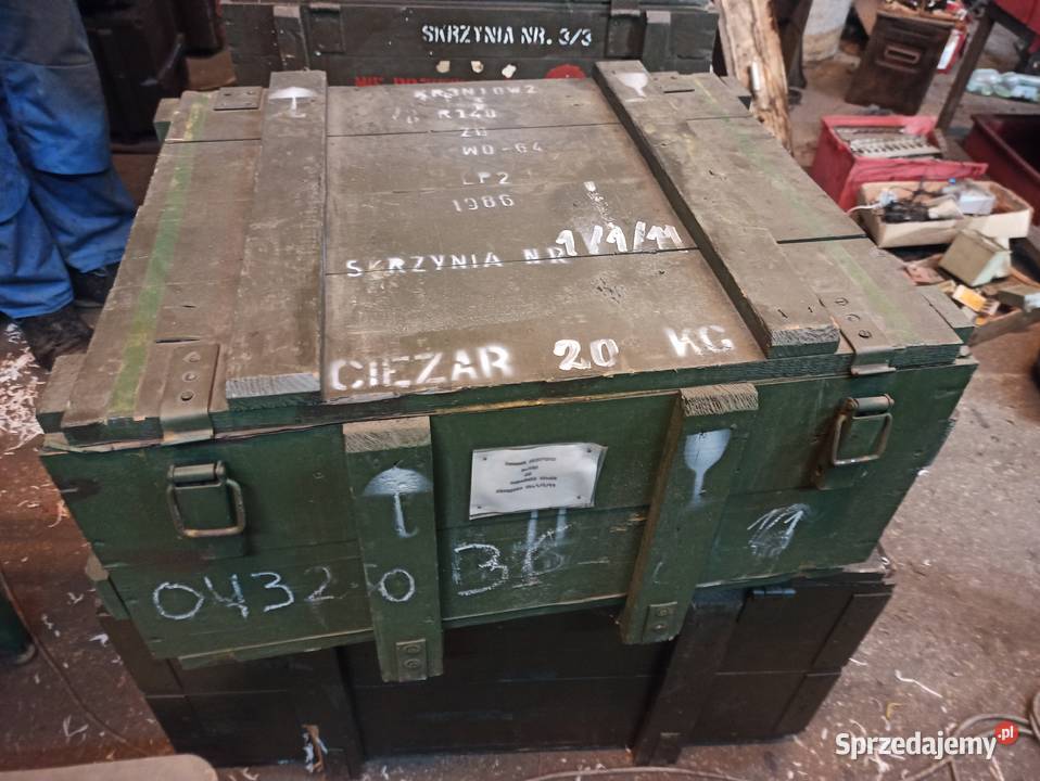 Skrzynia drewniana 65 x 54 x 27 wojskowa łódzkie Skierniewice