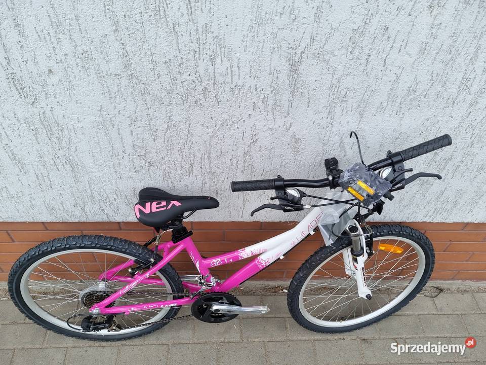 Nowy Rower MTB Limber gb14 24 Różowo Biały zachodniopomorskie Złocieniec sprzedam