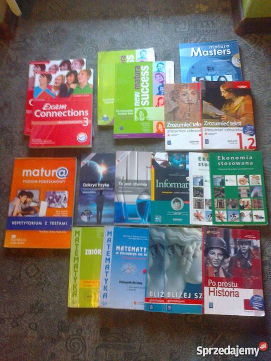 Książki gimnazjum technikum liceum zestawy mieszane Pruszcz Gdański
