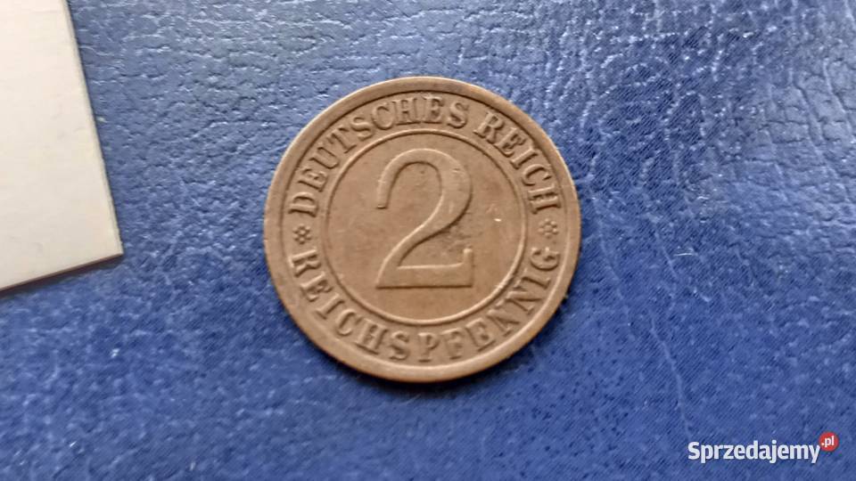 Stare monety 2 pfennig 1925 A Niemcy Lesko sprzedam