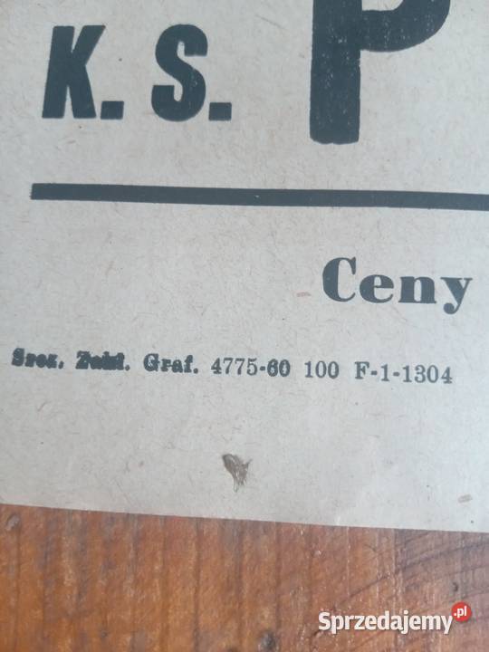 Stary afisz meczowy Baltyk sprzedam