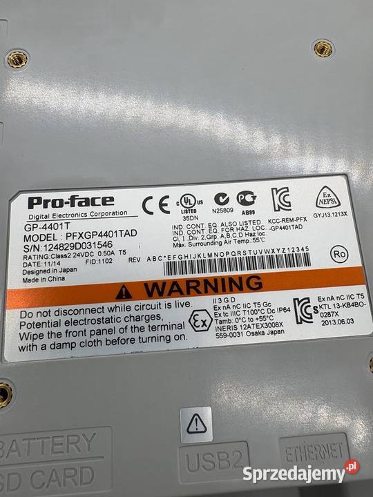 ProFace PFXGP4401TAD HMI Panel