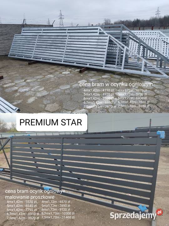 Brama przesuwna COMFORT tani transport cała