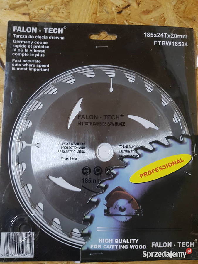 Tarcza widiowa do cięcia drewna Falon 185x20x24 Głogowa