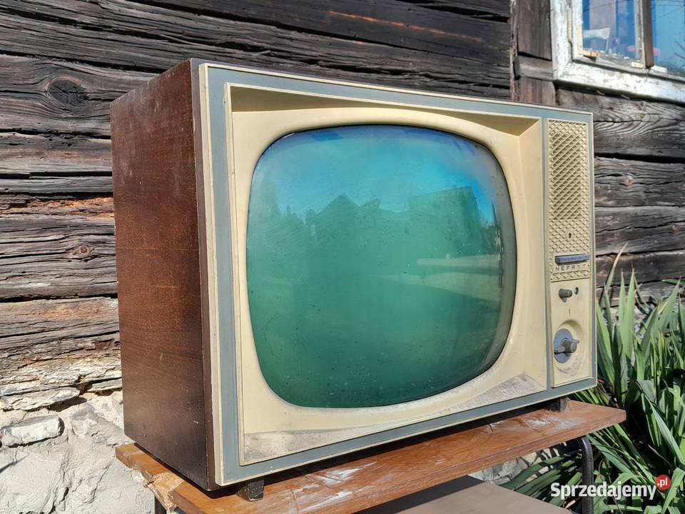 Stary telewizor lampowy NEFRYT zabytek retro śląskie