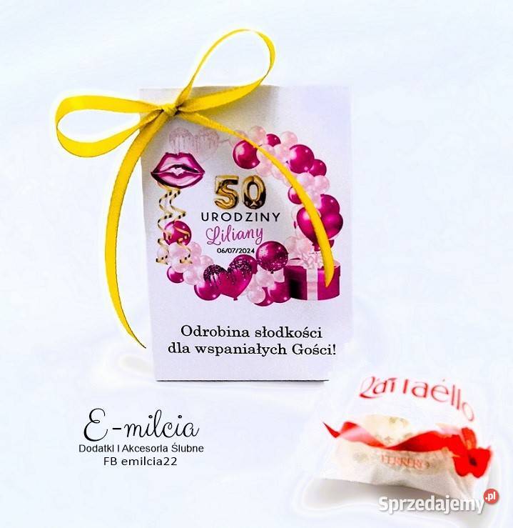 Raffaello w domku jako podziękowanie gości Zielona Góra sprzedam