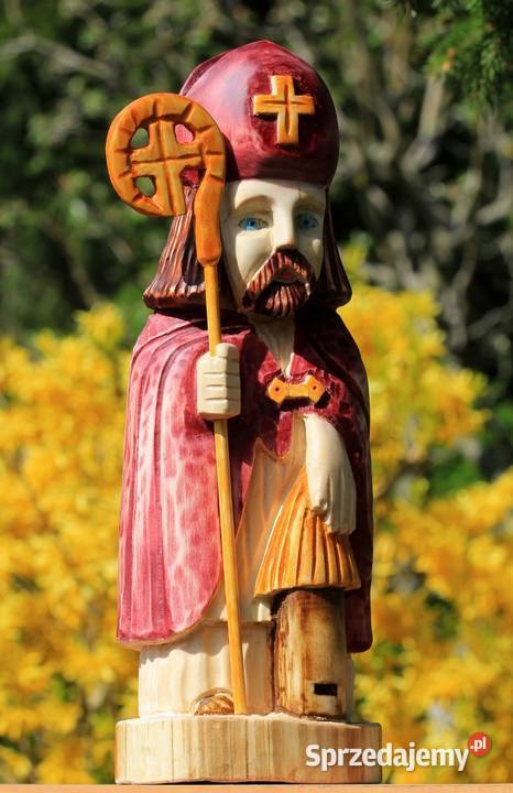 Św Ambroży rzeźba ludowa Gniezno