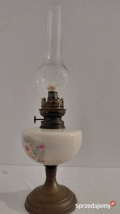 Lampa naftowa porcelana Krzykawa