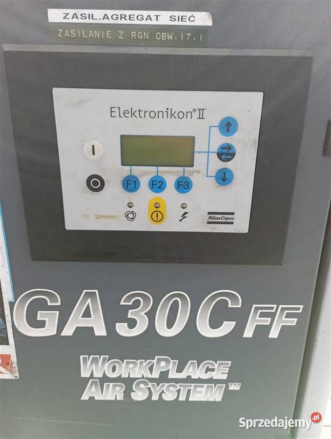 Sprężarka śrubowa kompresor ATLAS COPCO GA30FF Kompresory