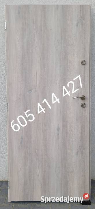 Drzwi stalowe 80 90 dąb bielony Wyprzedaż Gdańsk