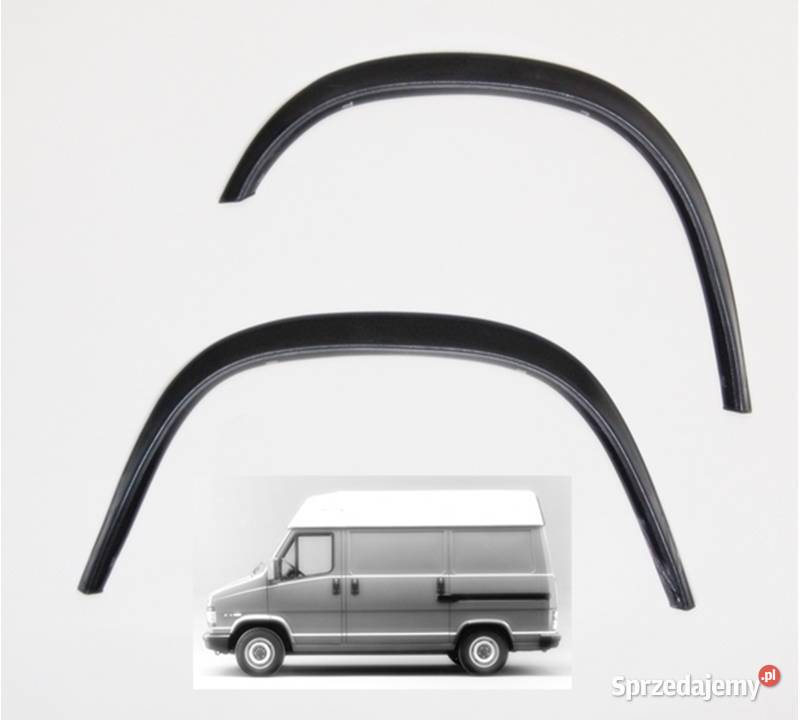 Fiat Ducato Bus nakładki na błotnik czarny mat 4