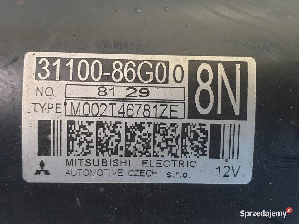Suzuki Swift MK6 16 16V ROZRUSZNIK 3110086G0 Janów