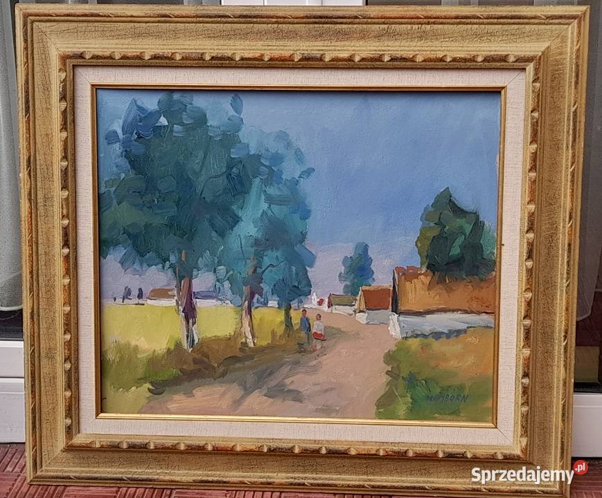 Axel Hamborn 18921987 cenny obraz olejny mazowieckie Iłża