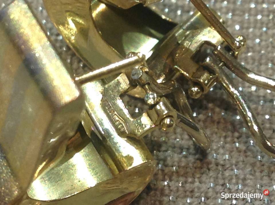 Duże Kolczyki Złote pr 585 lubuskie Nowa Sól