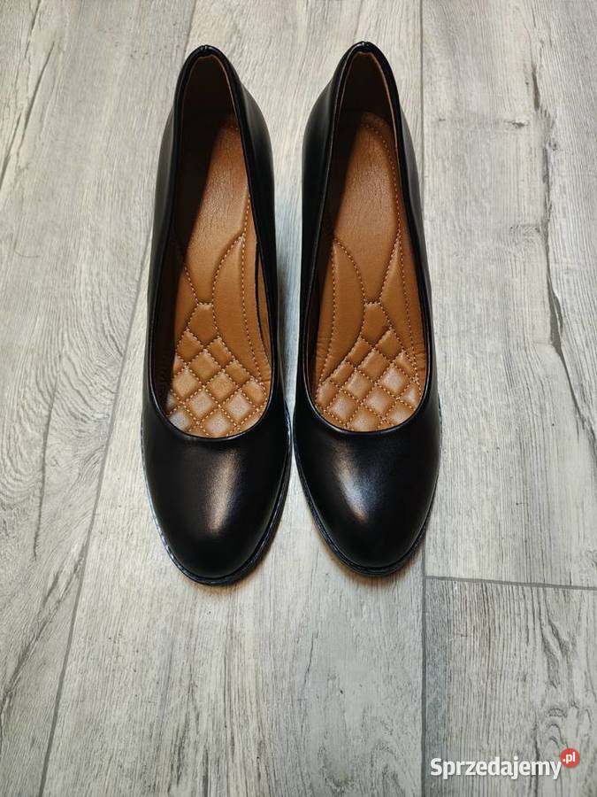 42 Czarne mega wygodne czółenka wieczorowe NOWE Kraków sprzedam