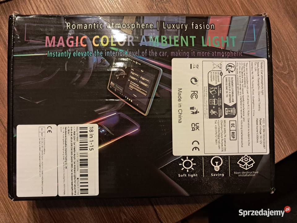 nowe oświetlenie led do wnętrza do samodzielnego Diody i neony Sandomierz sprzedam