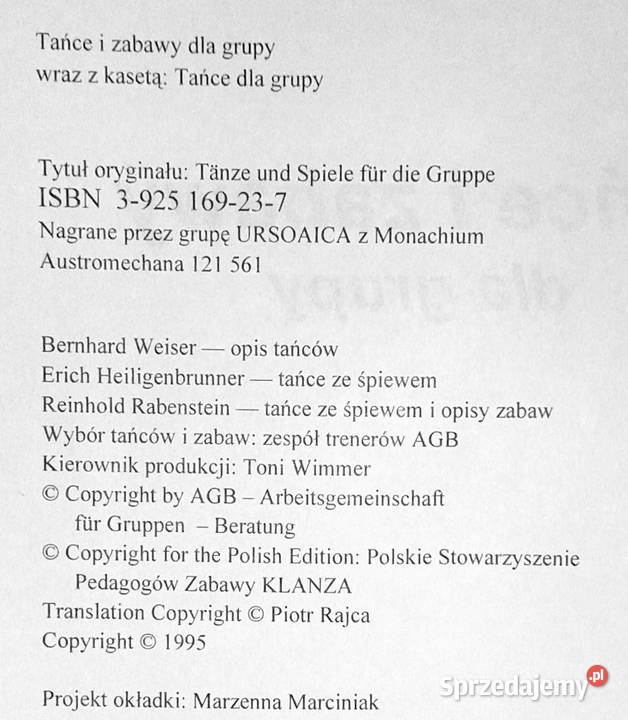 Tańce i zabawy grupy Praca zbiorowa