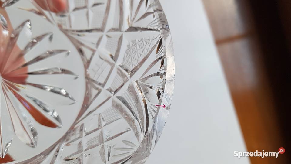 Kryształowa bomboniera 2 kryształ PRL Dąbrowa Górnicza sprzedam