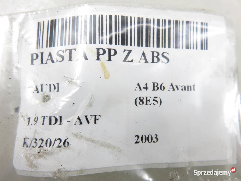 ZWROTNICA PIASTA PRZEDNIA PRAWA AUDI A4 B6 19
