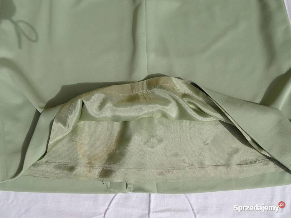 Gładka Spódnica elegancka z fałdem 50 52 Nowy Sącz