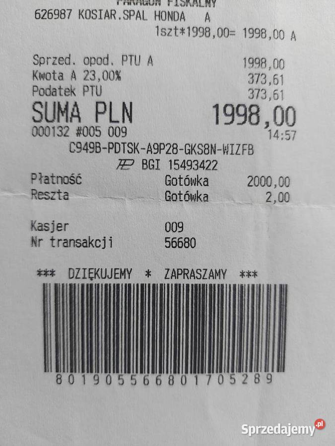 MacAllister Kosiarka spalinowa z napędem Honda Olkusz