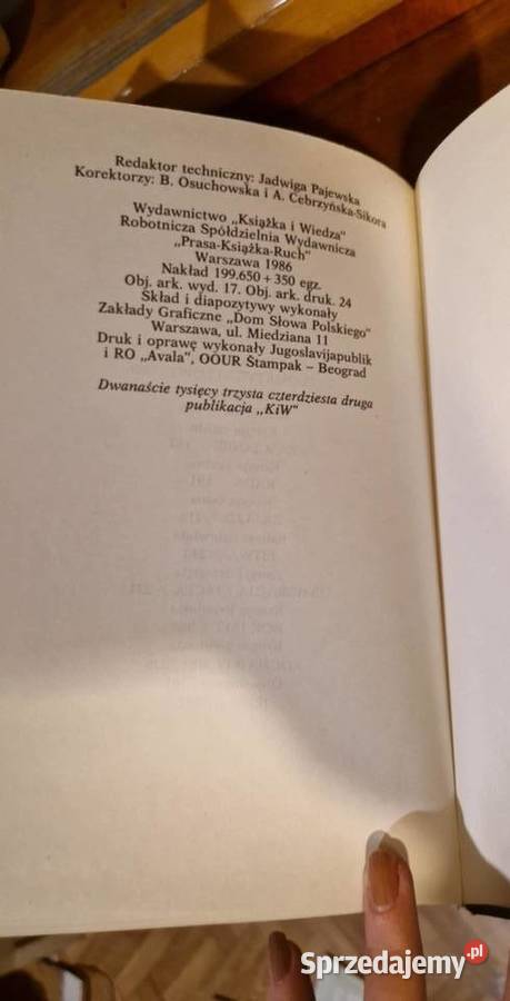 Pan Tadeusz 1986 Adam Mickiewicz książka W015 Katowice