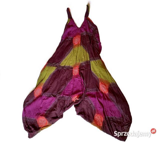 Kombinezon damski boho XL 40 42 haremki luźny pomorskie