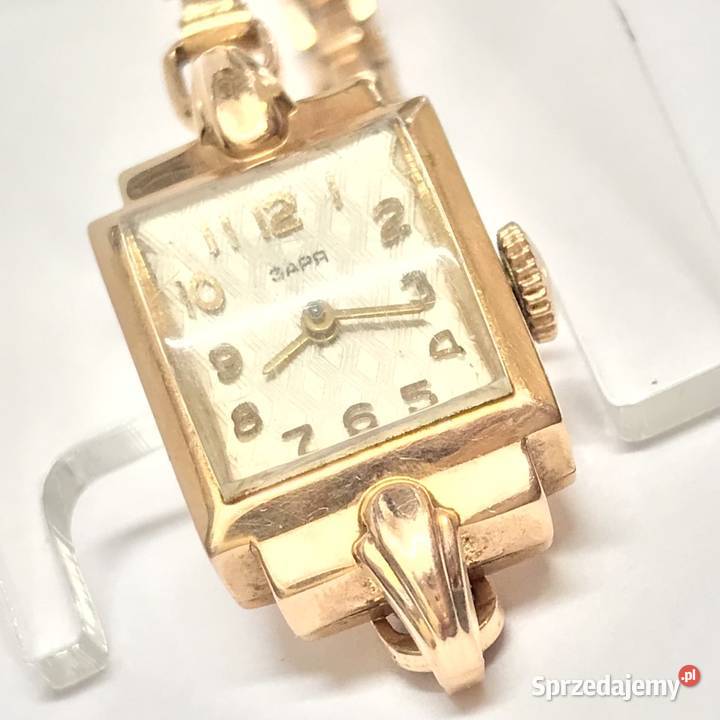 Złoty ZEGAREK damski 585 14K ZSRR Zaria CUDOWNY Warszawa sprzedam