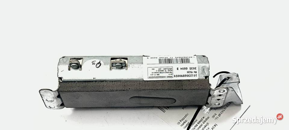 PODUSZKA AIRBAG MERCEDES W221 S350 2218600605 Części samochodowe Lipno