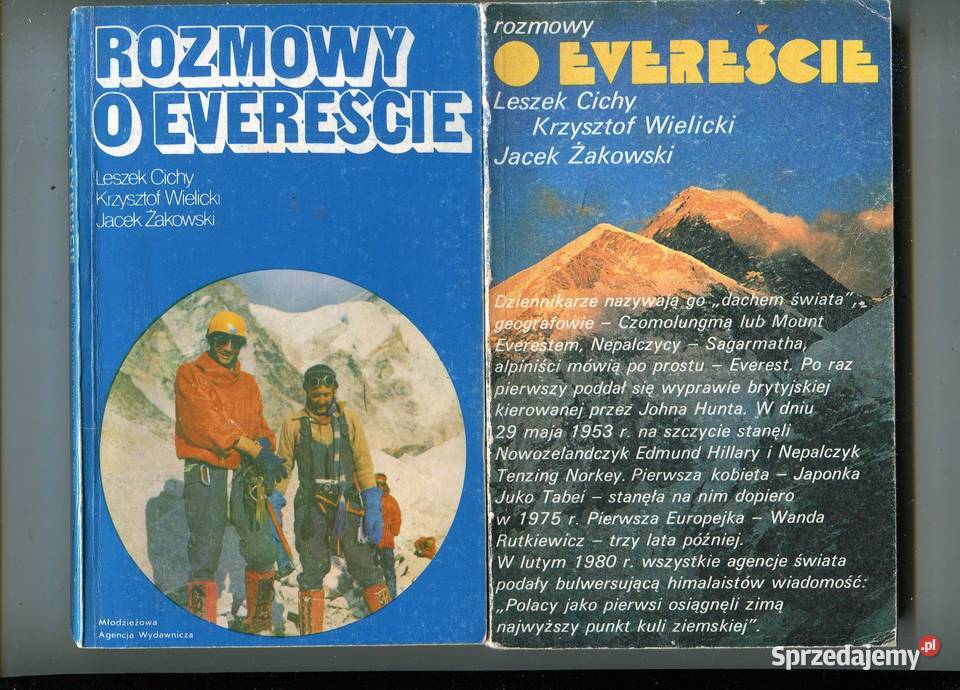 Rozmowy o Evereście Cichy Wielicki 2 wydania Szczecin