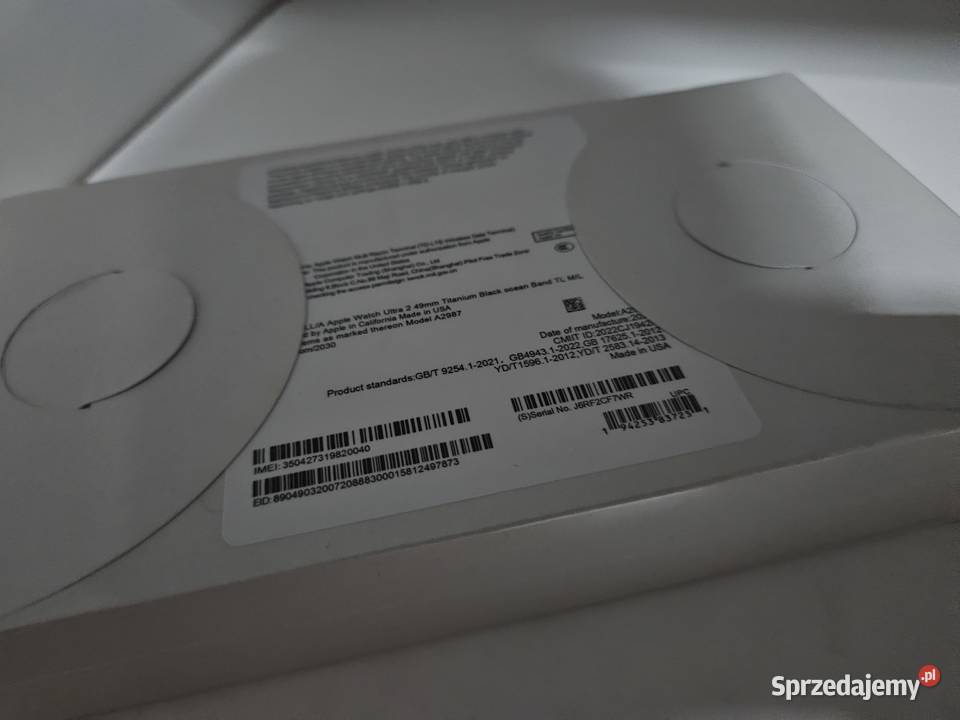 Apple Watch Ultra 2gen 49mm NOWY Pozostałe podkarpackie Rzeszów
