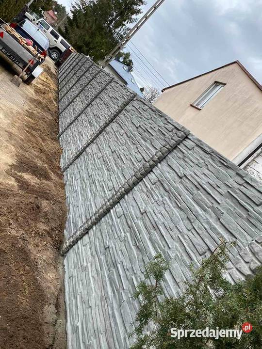 Płyty betonowe do ogrodzenia montaż ogrodzenia mazowieckie Ożarów Mazowiecki
