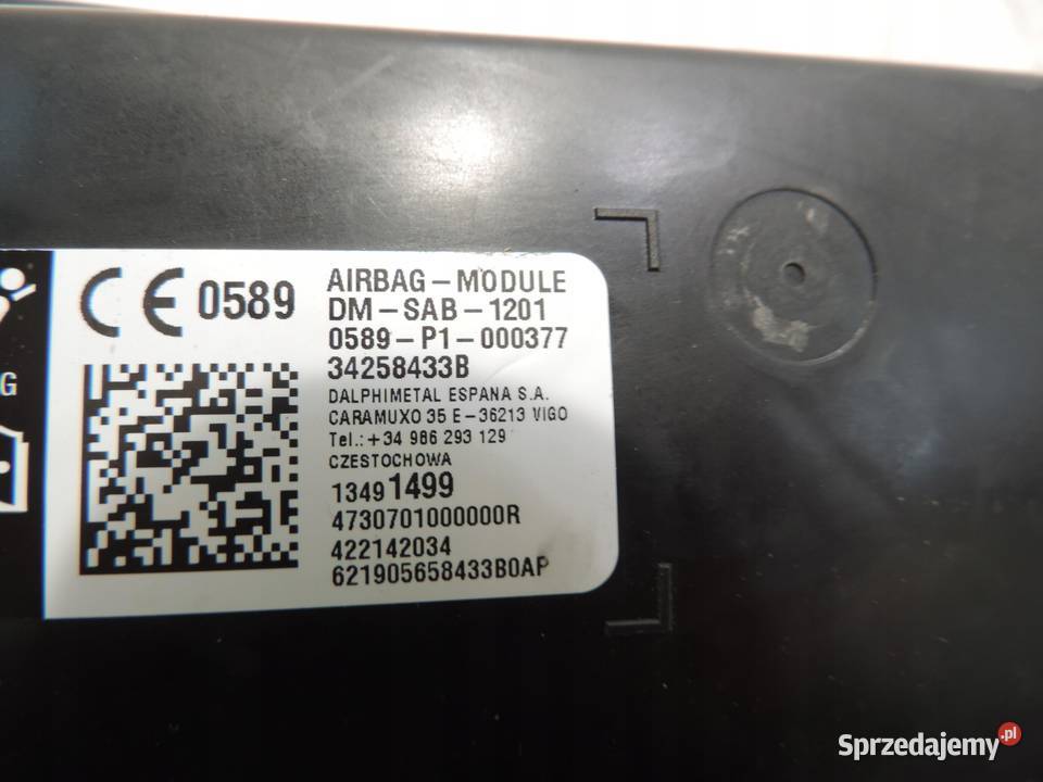 KURTYNA AIRBAG PRAWA OPEL INSIGNIA B HB 39200976