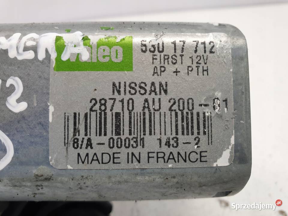 Nissan Primera P12 SILNIK WYCIERACZKI tył TYLNEJ