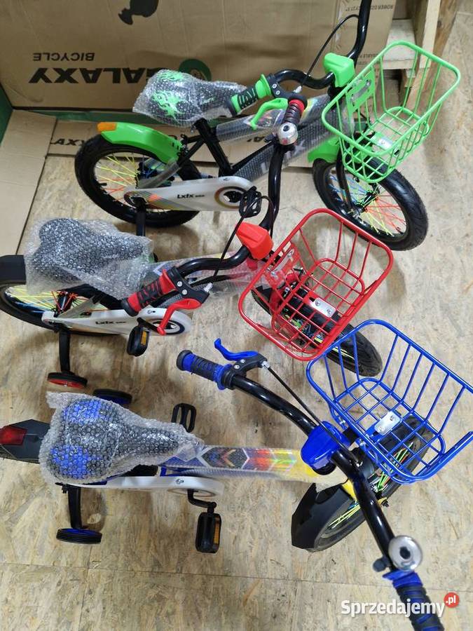 Rowerek 16 niebiesko zielony czerwony LXTX BIKE wielkopolskie Głogowa