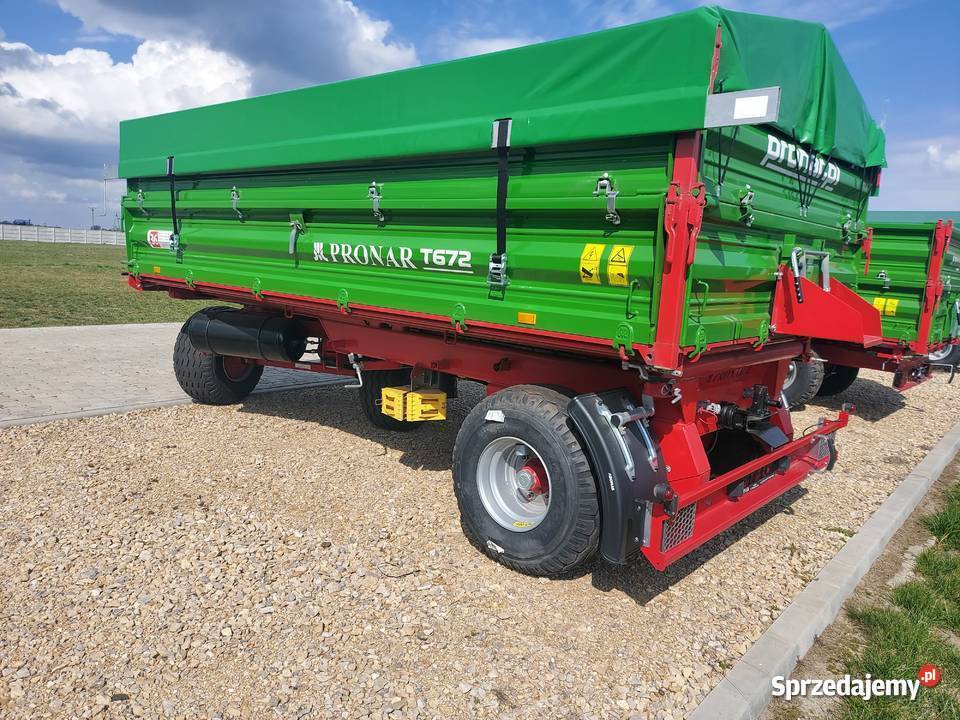 Przyczepa rolnicza dwuosiowa Pronar T672 Kutno