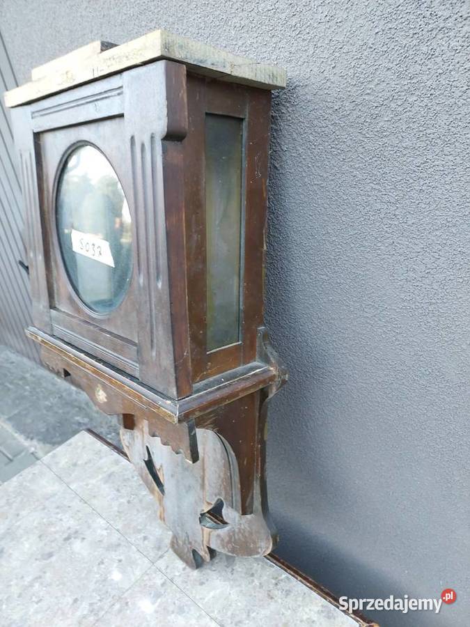 S037 Skrzynia obudowa starego zegara secesyjnego Tczew