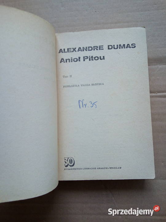 Anioł Pitou Aleksander Dumas Sokółka