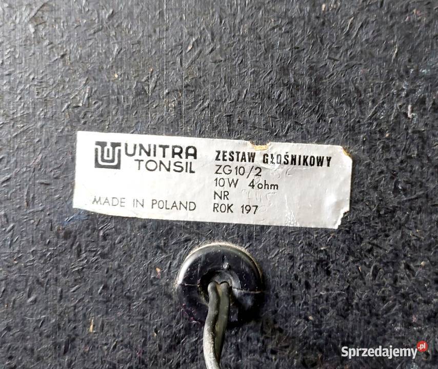 TONSIL ZG102 Kolumny Głośniki Regeneracji UNITRA